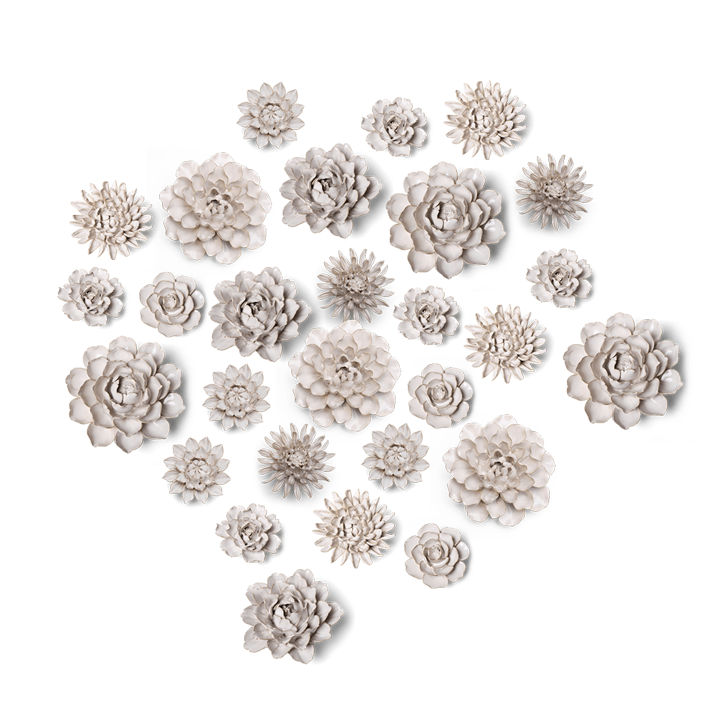 Ceramic Flower Coastal Curated Collection #10 - Chive UK Wholesale