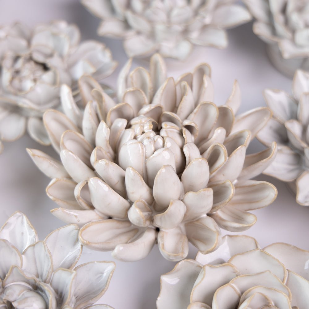 Ceramic Flower Coastal Curated Collection #10 - Chive UK Wholesale