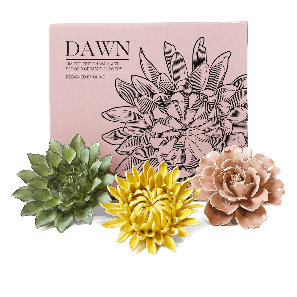 Ceramic Flower Dawn Box Set - Chive UK Wholesale