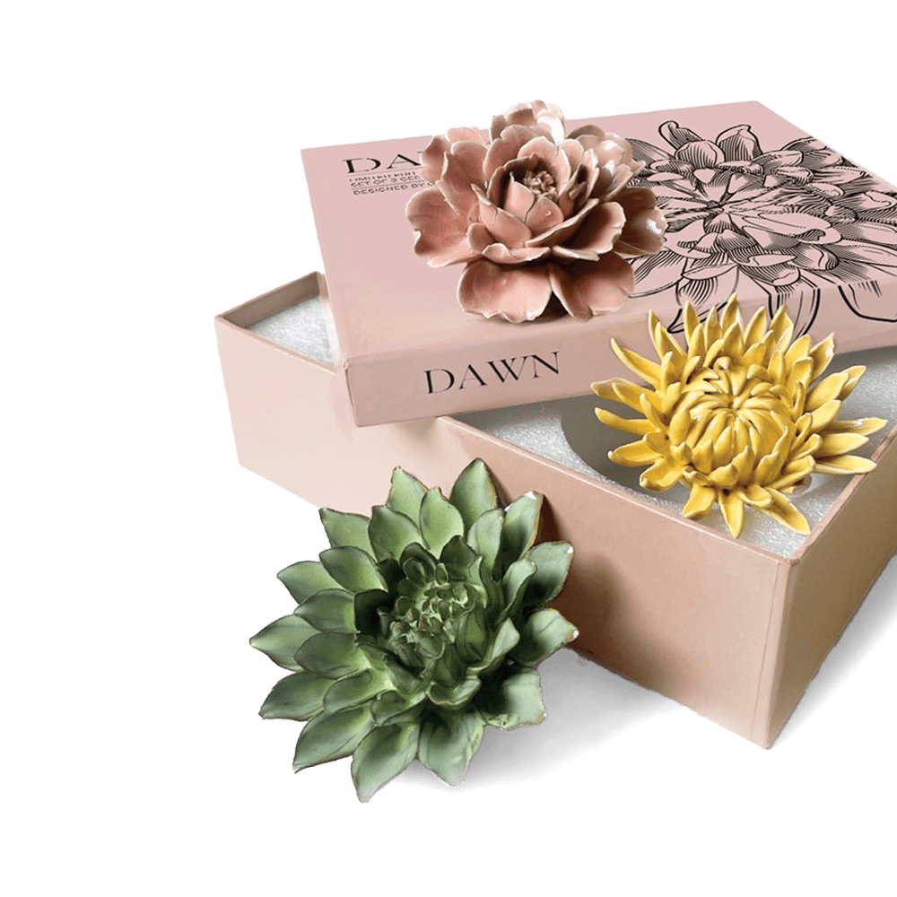 Ceramic Flower Dawn Box Set - Chive UK Wholesale