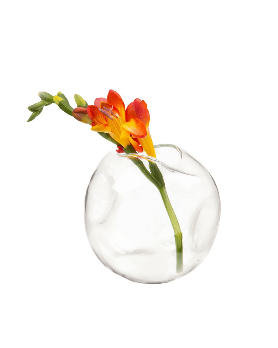 Dent Glass Modern Flower Vase - Chive UK Wholesale