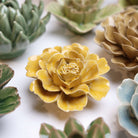 English Garden Ceramic Flower Yellow Rose - Chive UK Wholesale