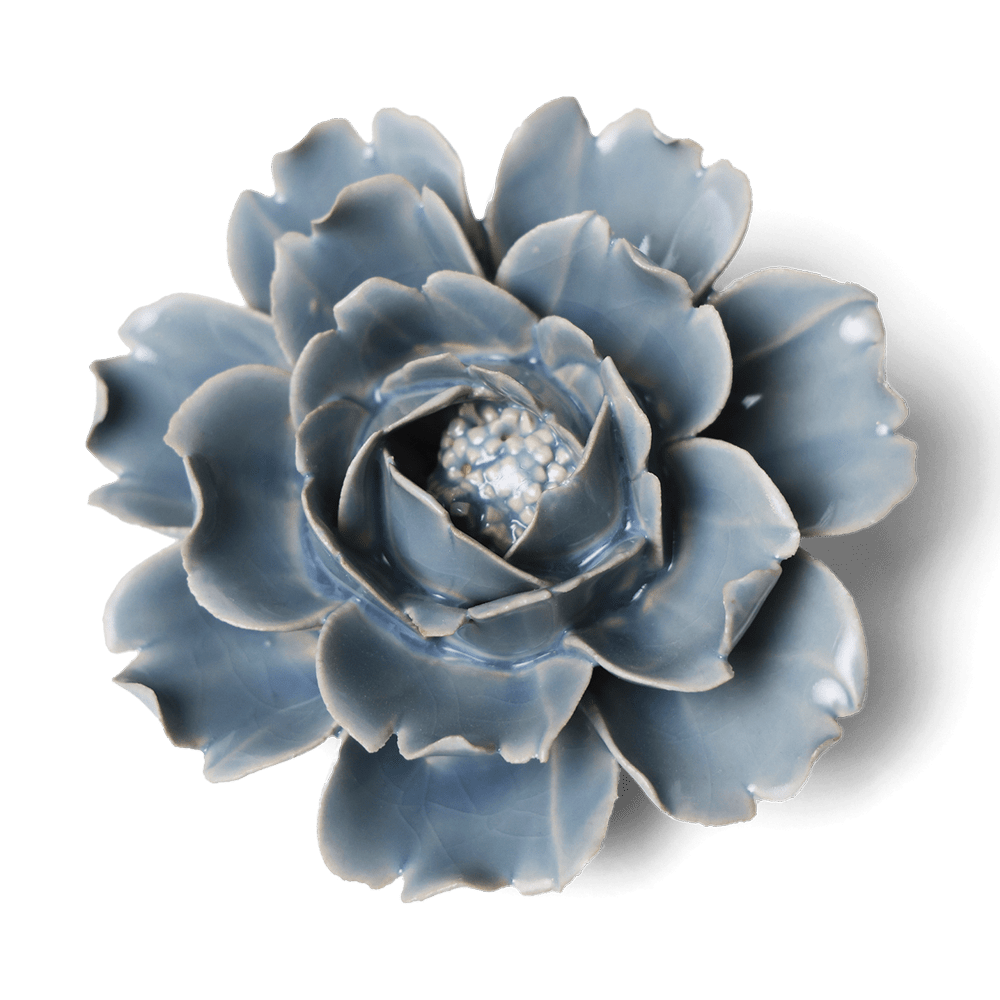 Ceramic Flower Collection 13 Blue Rose - Chive UK Wholesale