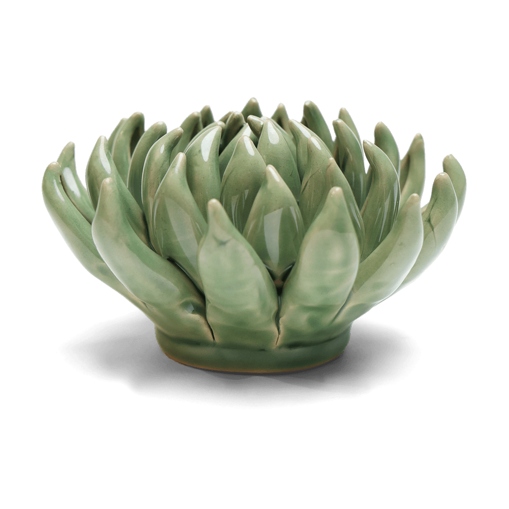 English Garden Ceramic Flower Green Large Succulent - Chive UK Wholesale