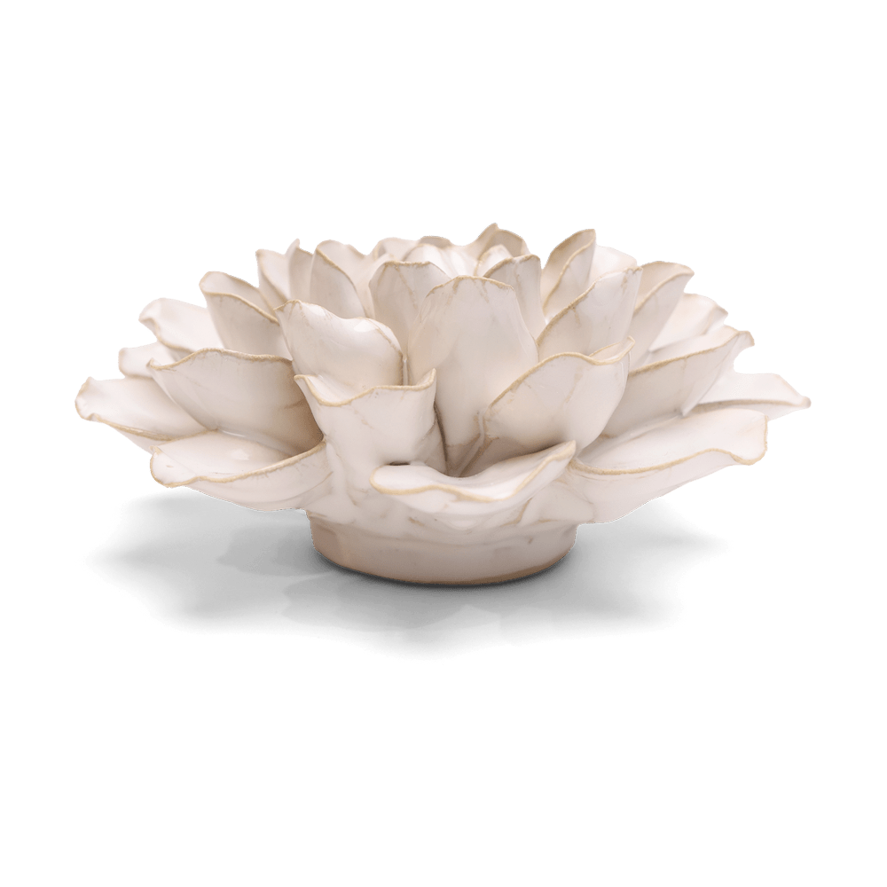 English Garden Ceramic Flower White Water Lily - Chive UK Wholesale