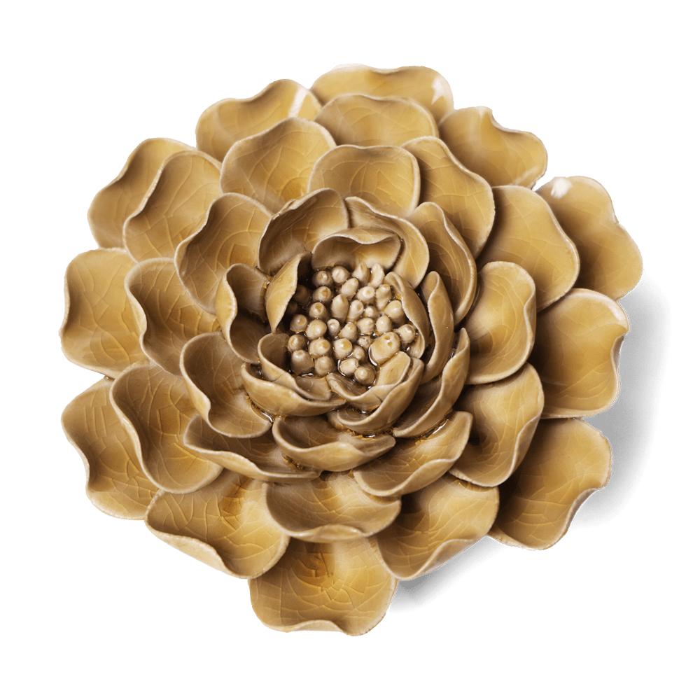 Ceramic Flower Collection 13 Caramel Flower - Chive UK Wholesale