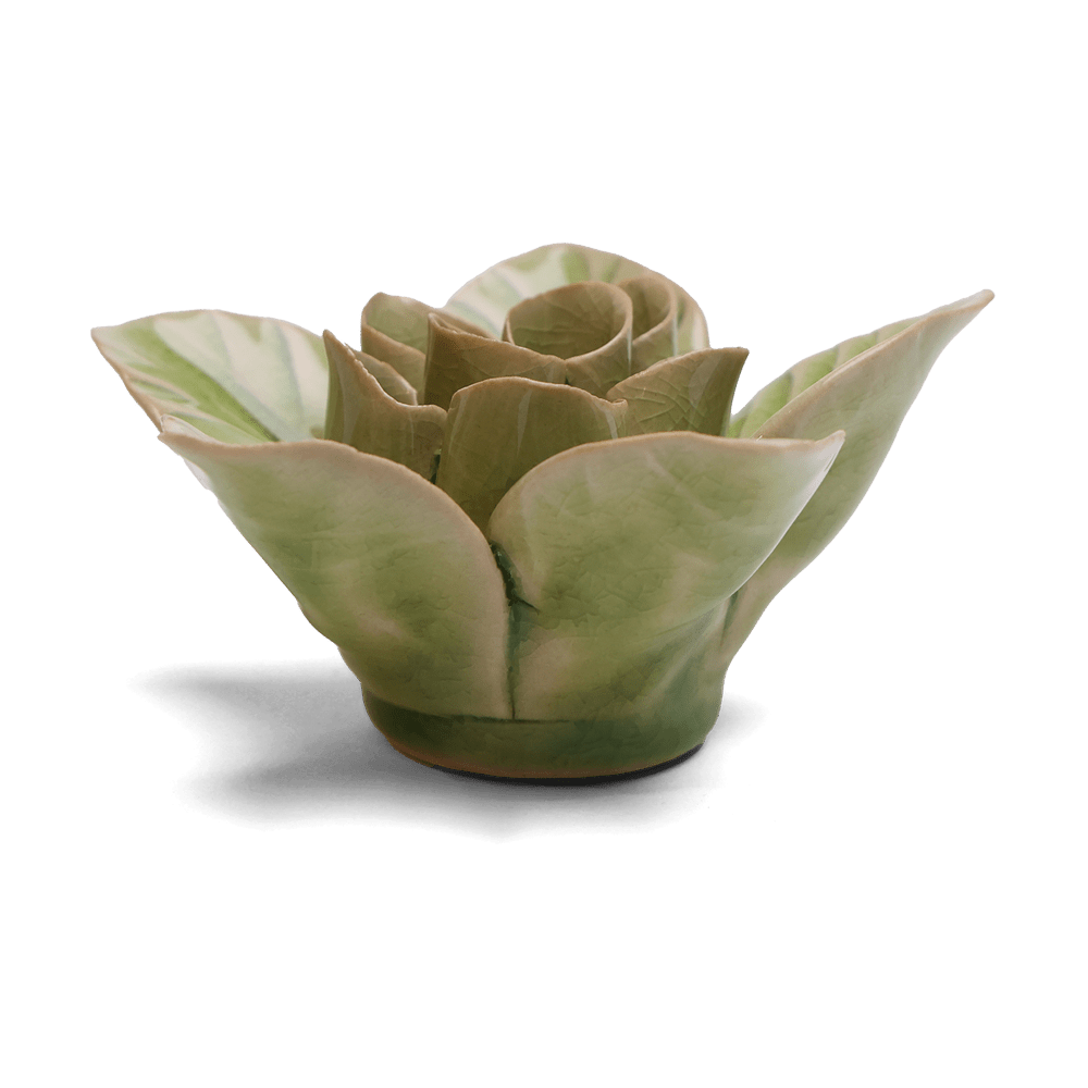 English Garden Ceramic Flower Green Lotus - Chive UK Wholesale