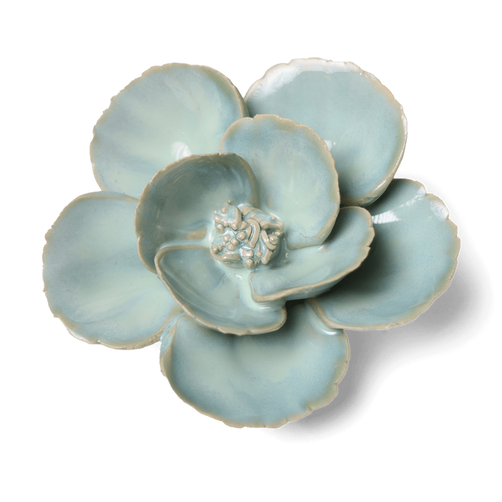 English Garden Ceramic Flower Teal Lotus - Chive UK Wholesale