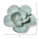 English Garden Ceramic Flower Teal Lotus - Chive UK Wholesale