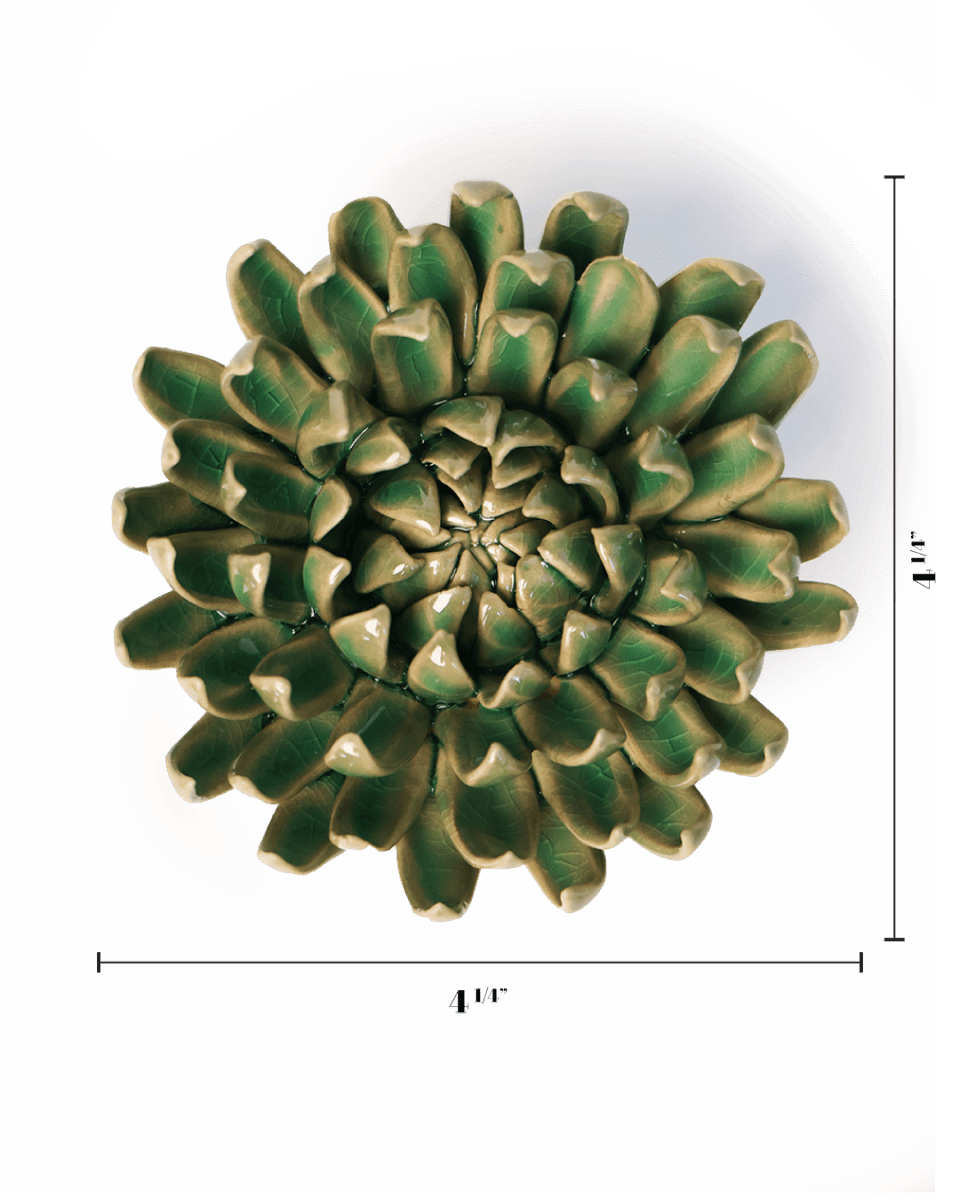 English Garden Jungle Green Pompom Mum - Chive UK Wholesale