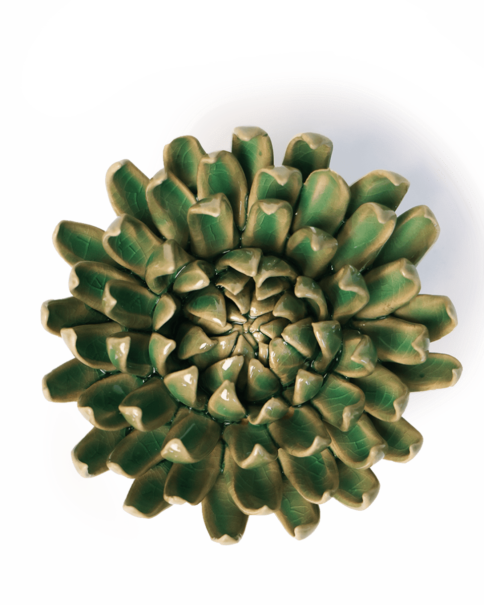 EG52 Jungle Green Pompom Mum - Chive UK Wholesale