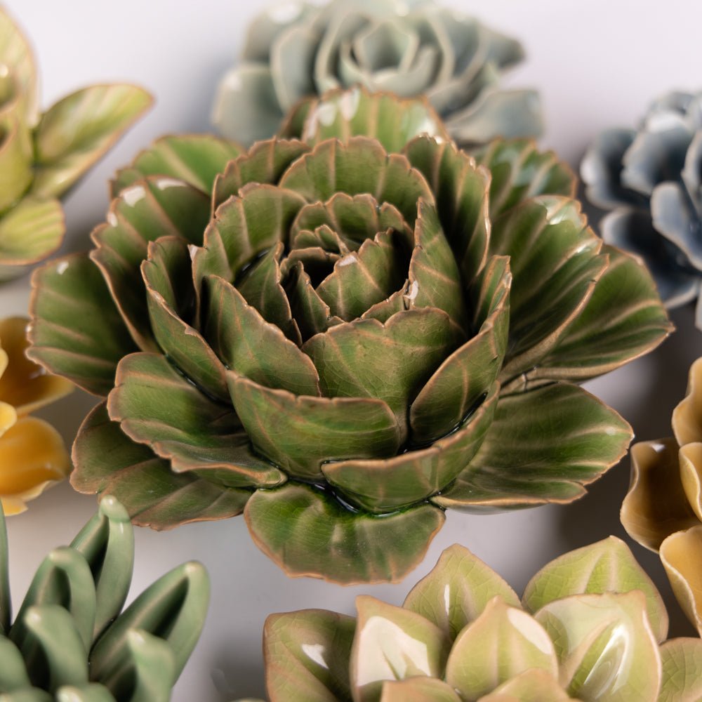 Ceramic Flower Collection 13 Caramel Flower - Chive UK Wholesale