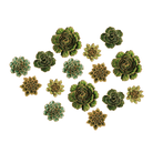 Ceramic Flower Collection 13 Dark Green Flower - Chive UK Wholesale