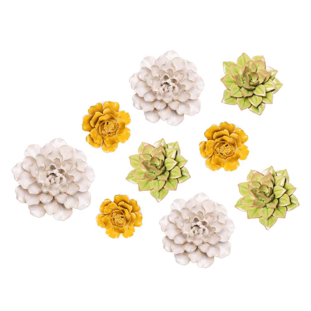 Ceramic Flower English Garden Curated Collection #5 - Chive UK Wholesale