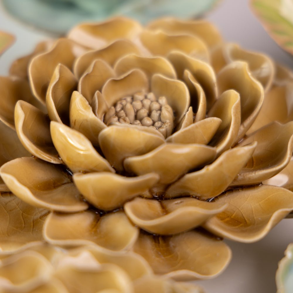 Ceramic Flower Collection 13 Caramel Flower - Chive UK Wholesale