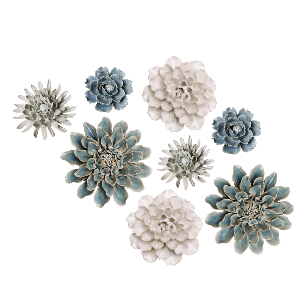 Ceramic Flower Collection 13 Blue Rose - Chive UK Wholesale