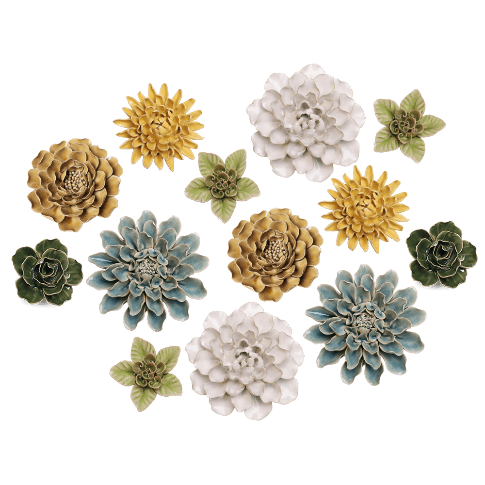 Ceramic Flower English Garden Curated Collection #9 - Chive UK Wholesale