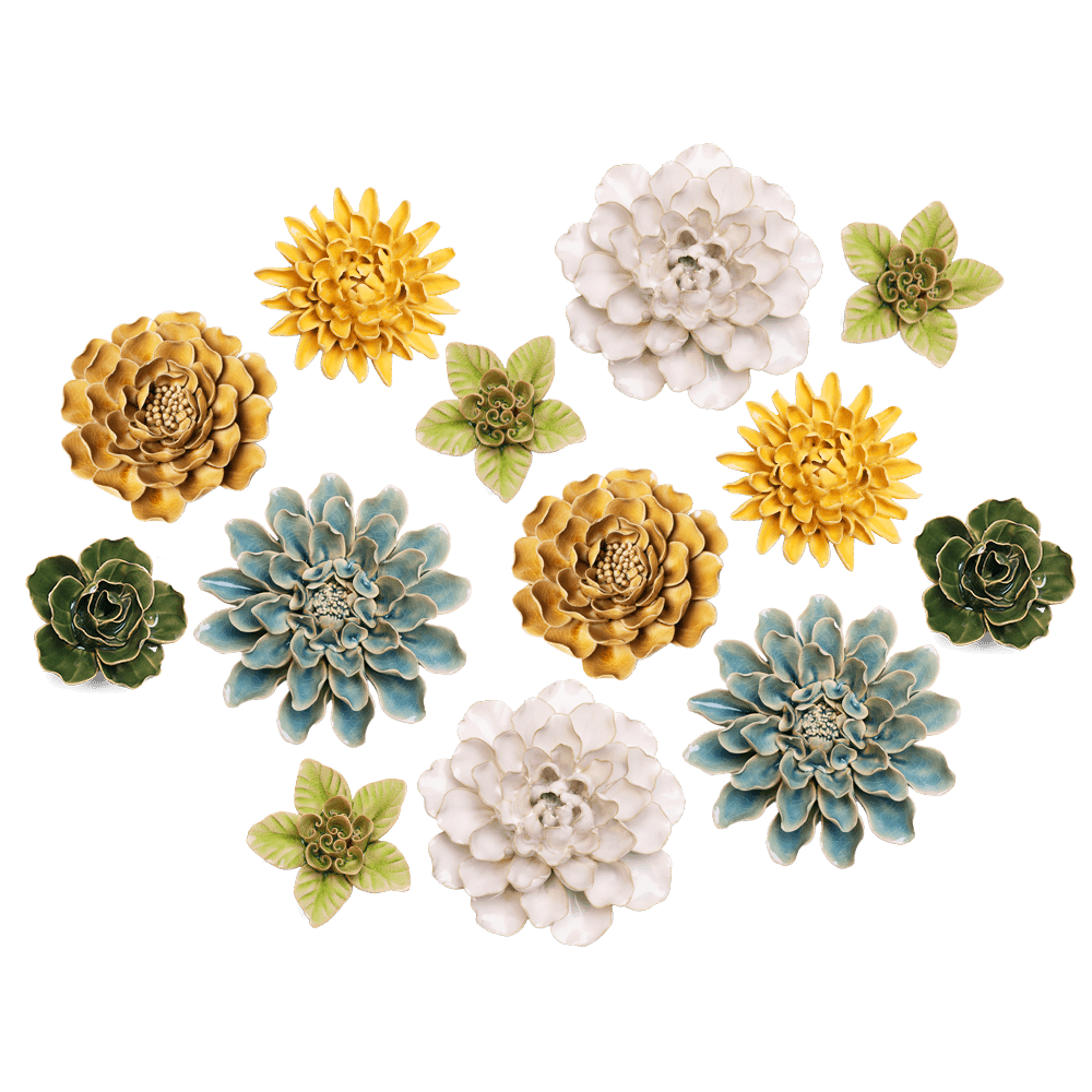 Ceramic Flower Collection 13 Caramel Flower - Chive UK Wholesale