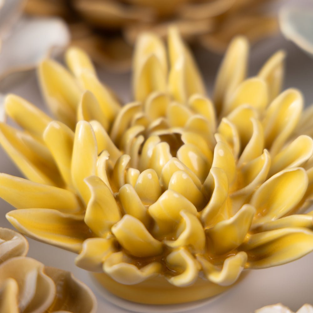 Ceramic Flower Collection 13 Caramel Flower - Chive UK Wholesale
