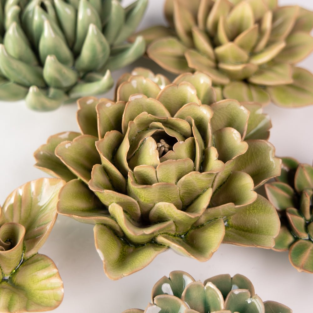 Ceramic Flower English Garden Curated Collection #10 - Chive UK Wholesale