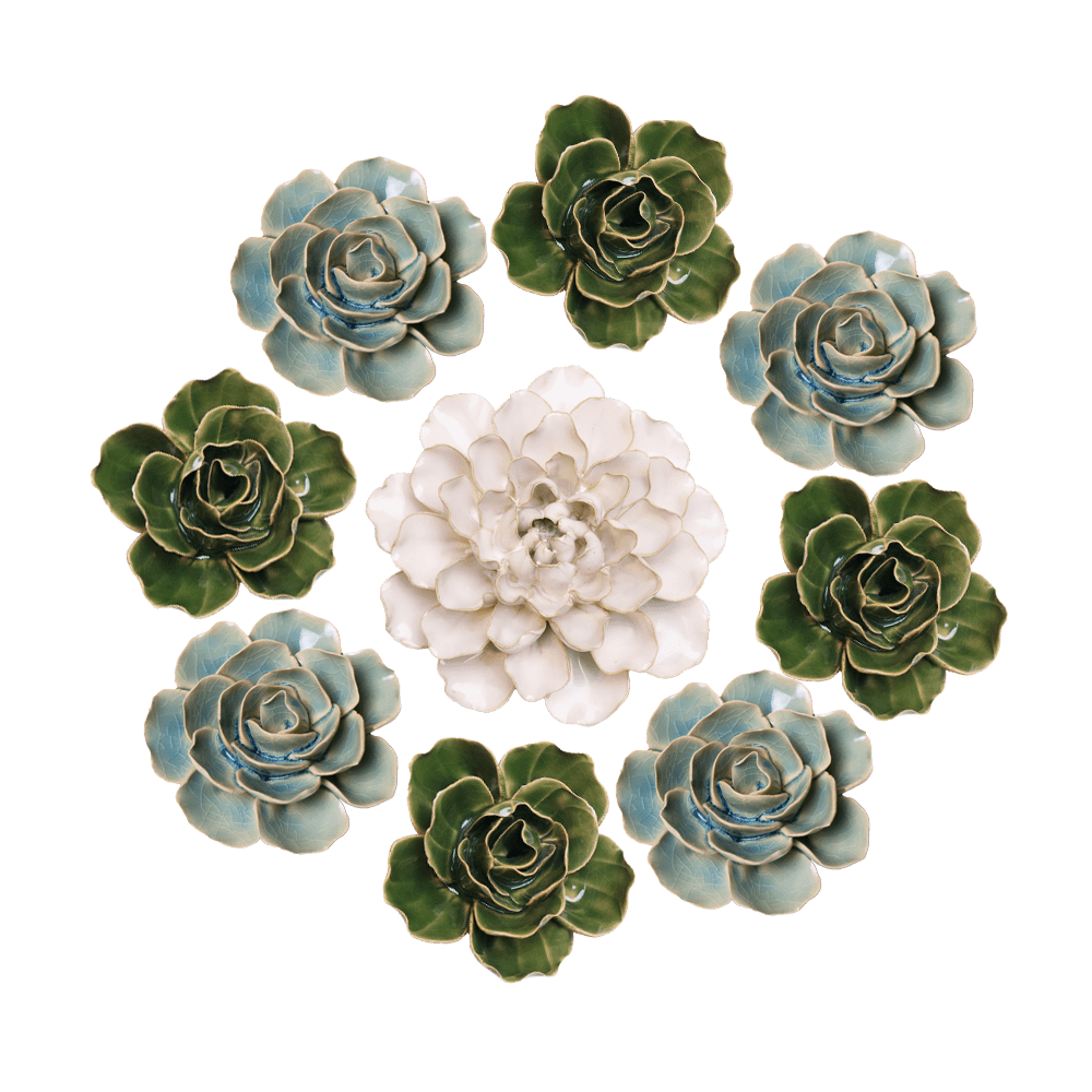 Ceramic Flower English Garden Curated Collection #11 - Chive UK Wholesale