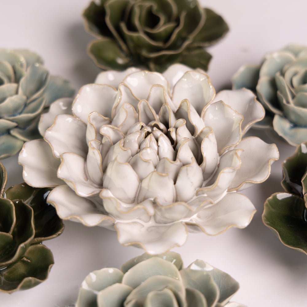 Ceramic Flower English Garden Curated Collection #11 - Chive UK Wholesale