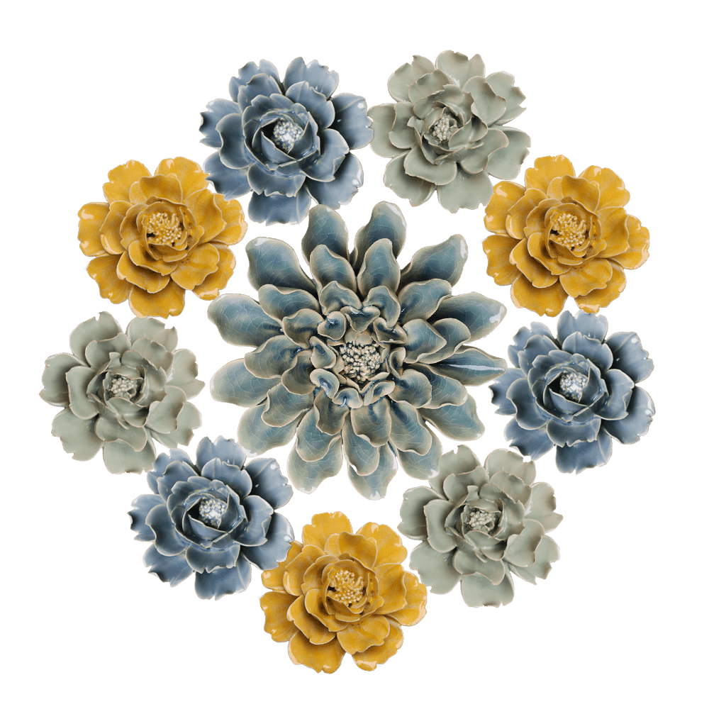 Ceramic Flower Collection 13 Blue Rose - Chive UK Wholesale