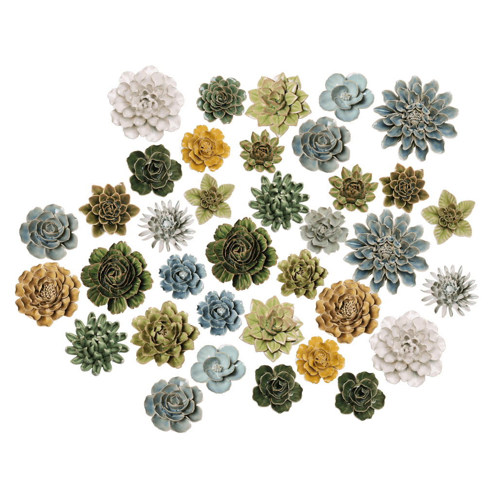 Ceramic Flower Collection 13 Caramel Flower - Chive UK Wholesale