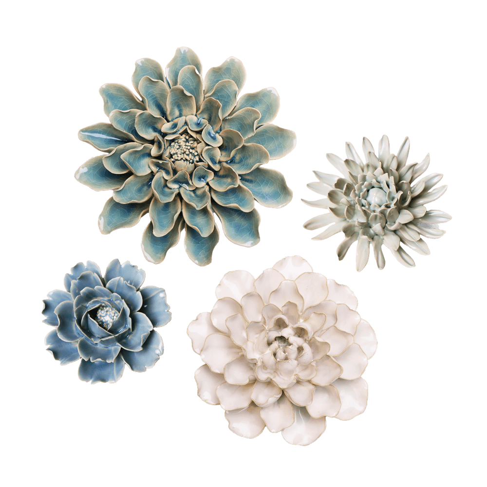 Ceramic Flower Collection 13 Blue Rose - Chive UK Wholesale