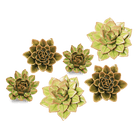 Ceramic Flower Collection 13 Dark Green Flower - Chive UK Wholesale