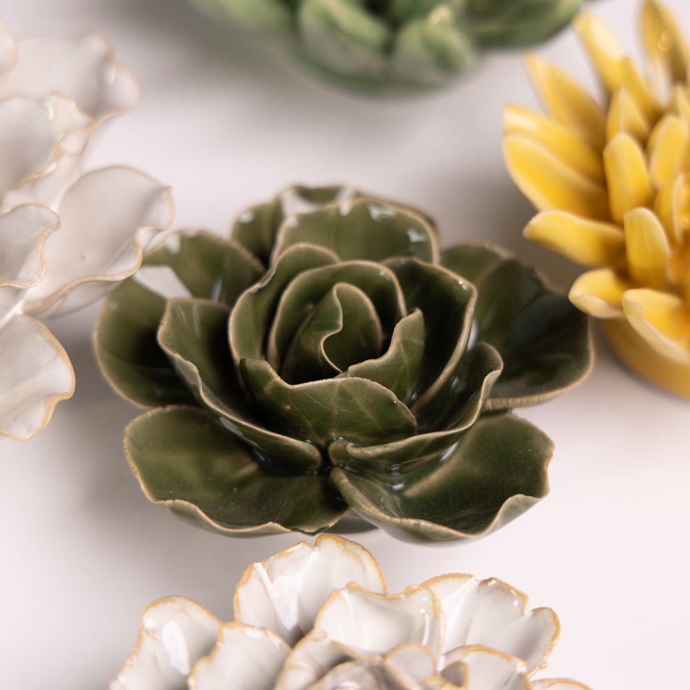 Ceramic Flower English Garden Curated Collection #18 - Chive UK Wholesale