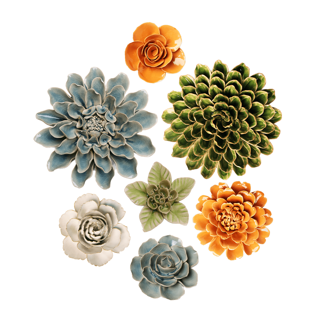 Ceramic Flower English Garden Curated Collection 22 - Chive UK Wholesale