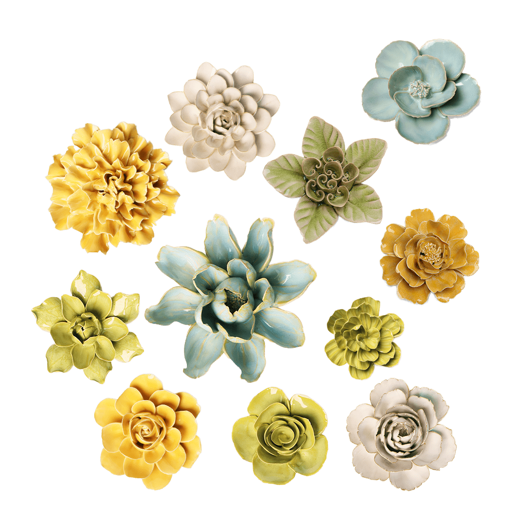 Ceramic Flower English Garden Curated Collection 23 - Chive UK Wholesale