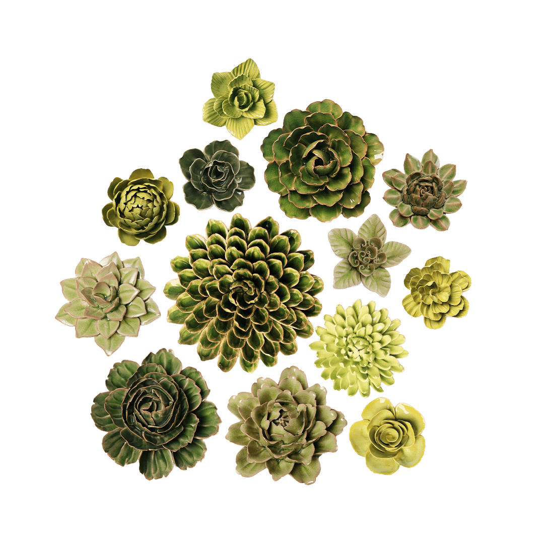 Ceramic Flower English Garden Curated Collection 24 - Chive UK Wholesale