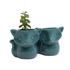 Fox Ceramic Indoor Plant Pot For Succulents - Chive UK Wholesale