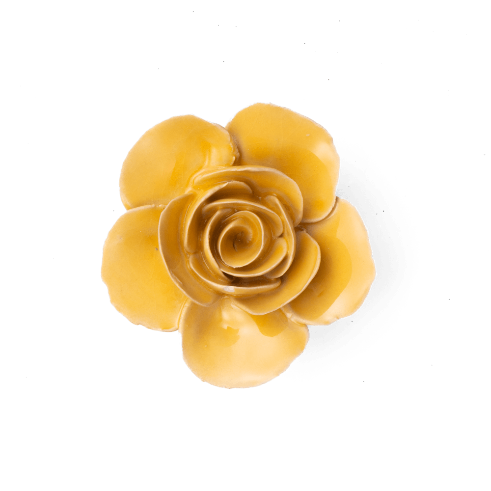 France Ceramic Flower Yellow Ranunculus - Chive UK Wholesale