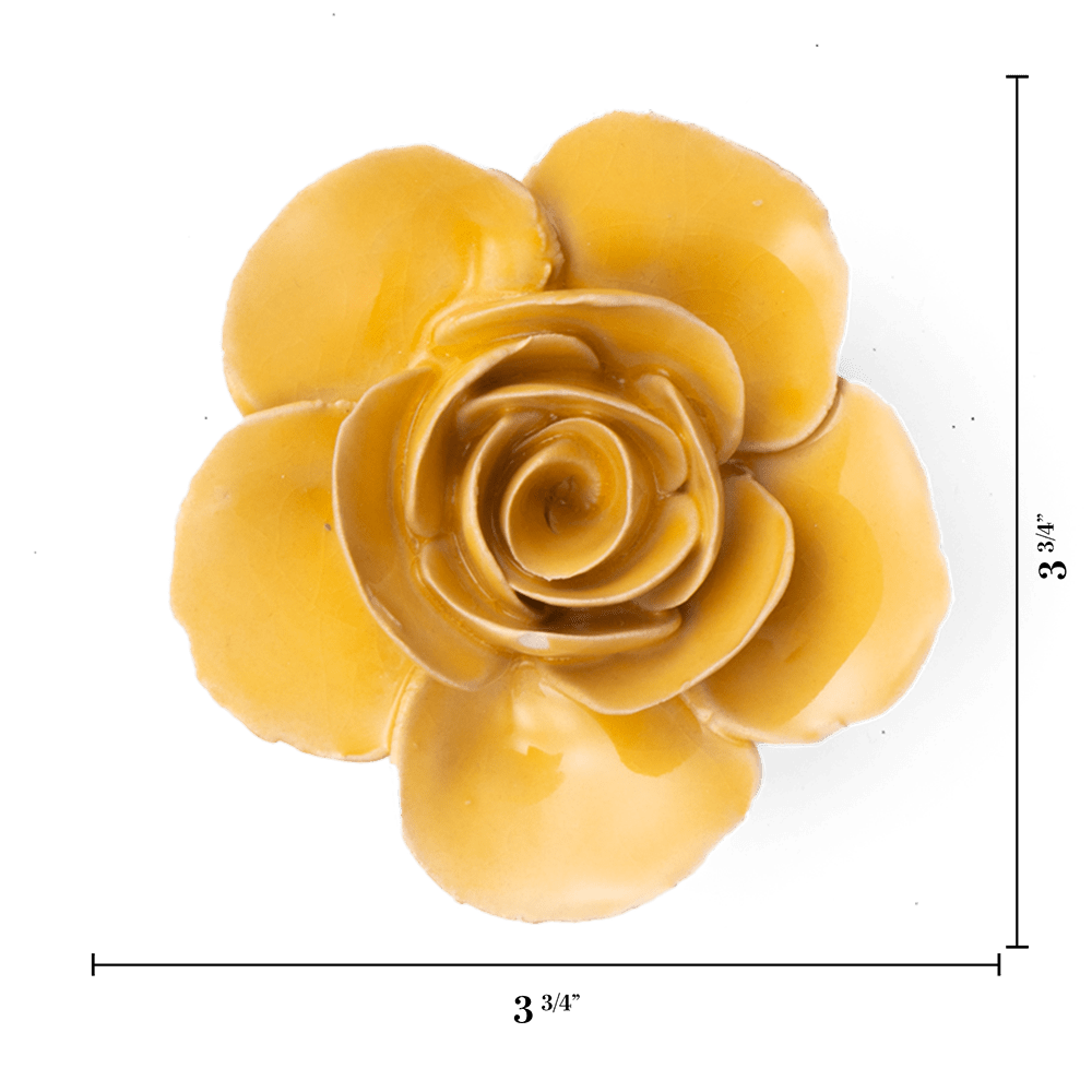 France Ceramic Flower Yellow Ranunculus - Chive UK Wholesale