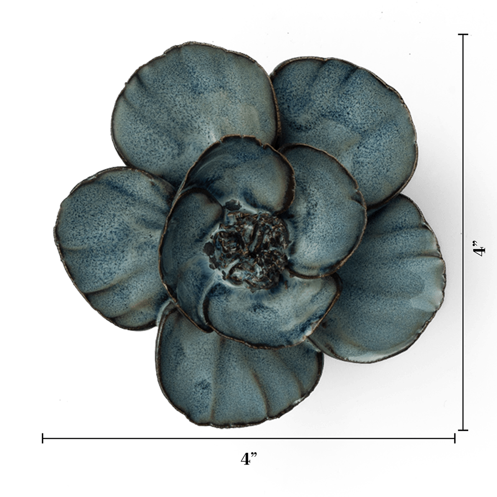 France Ceramic Flower Blue Grey Lotus - Chive UK Wholesale