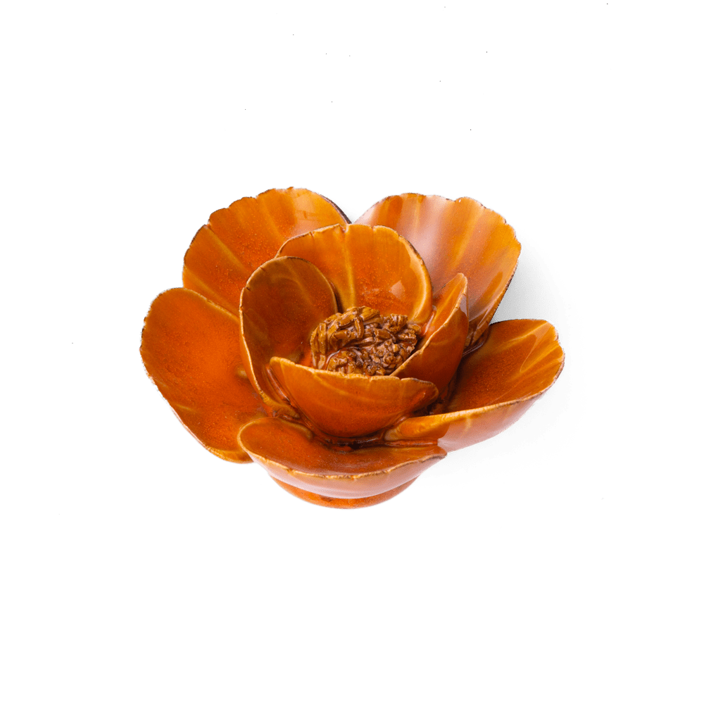 France Ceramic Flower Orange Lotus - Chive UK Wholesale