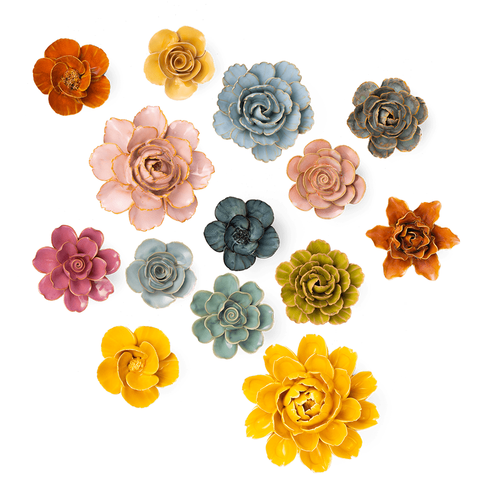 Ceramic Flower France Curated Collection #1 - Chive UK Wholesale