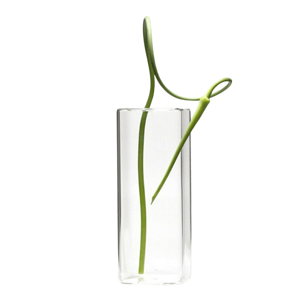 Cube Glass Modern Clear Flower Vase - Chive UK Wholesale