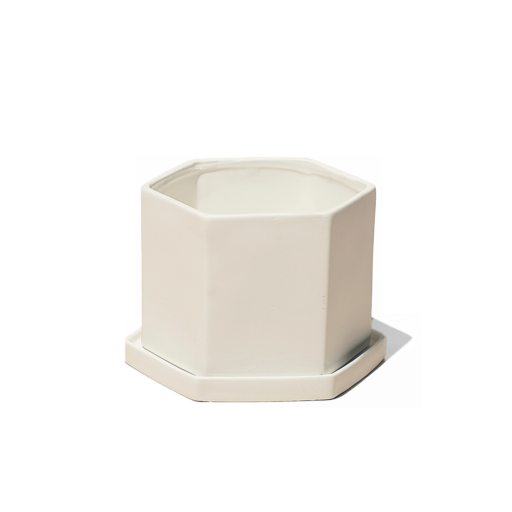 Hexi Porcelain Pot With Drainage Hole - Chive UK Wholesale