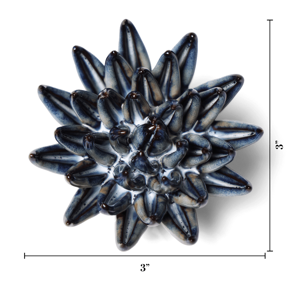 Japan Ceramic Flower Black Cactus Flower - Chive UK Wholesale