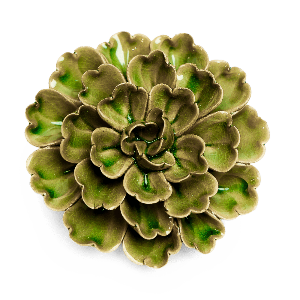 Japan Ceramic Flower Olive Petunia - Chive UK Wholesale