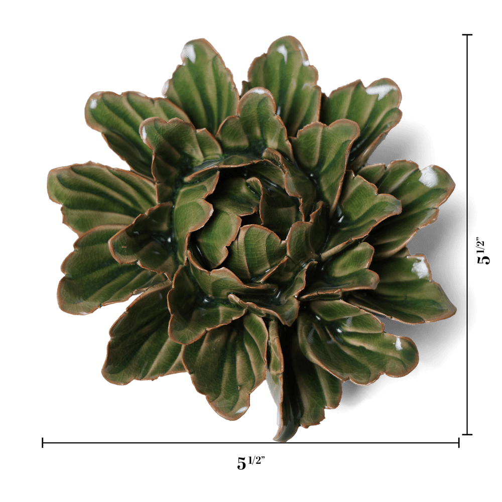 Japan Ceramic Flower Green Tree Peony - Chive UK Wholesale