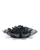 JA25 Navy Dinner Plate Dahlia - Chive UK Wholesale