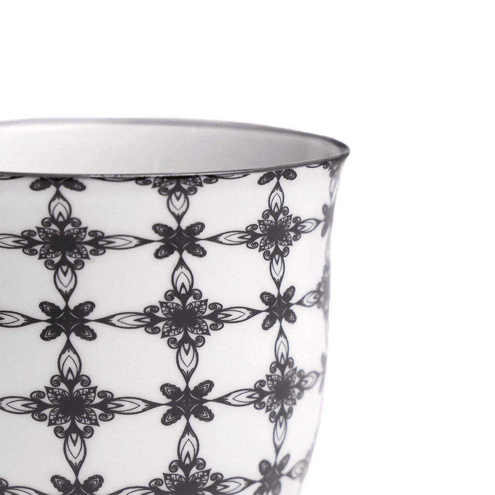 Liberte Porcelain Pot And Saucer Set With Drainage - Chive UK Wholesale