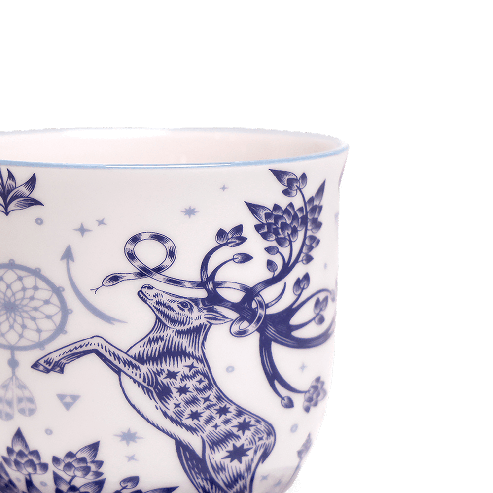 Liberte 5 Porcelain Pot And Saucer With Drainage - Chive UK Wholesale