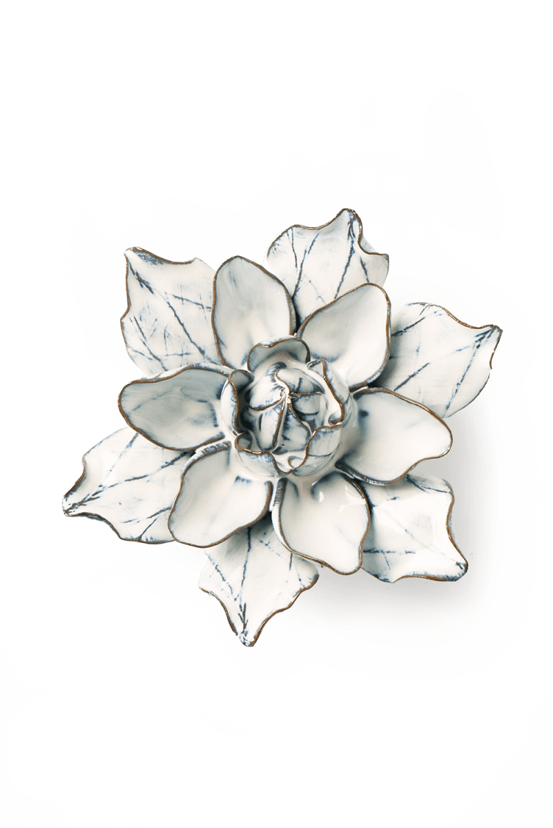 Nantucket Ceramic Flower Blue White Columbine - Chive UK Wholesale