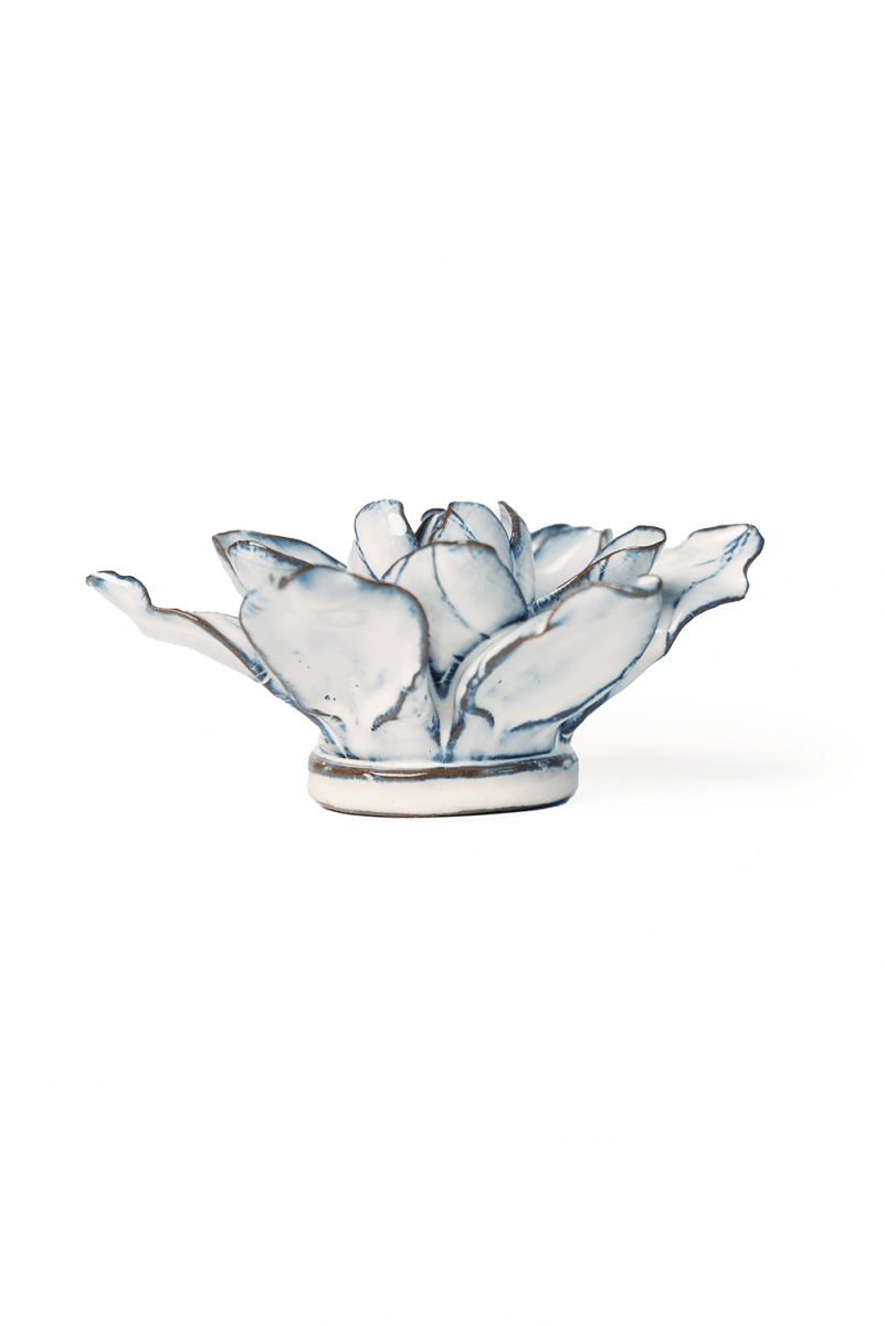 Nantucket Ceramic Flower Blue White Columbine - Chive UK Wholesale